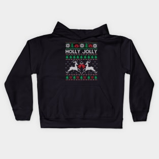 holly jolly Ugly chrismtas sweater Kids Hoodie